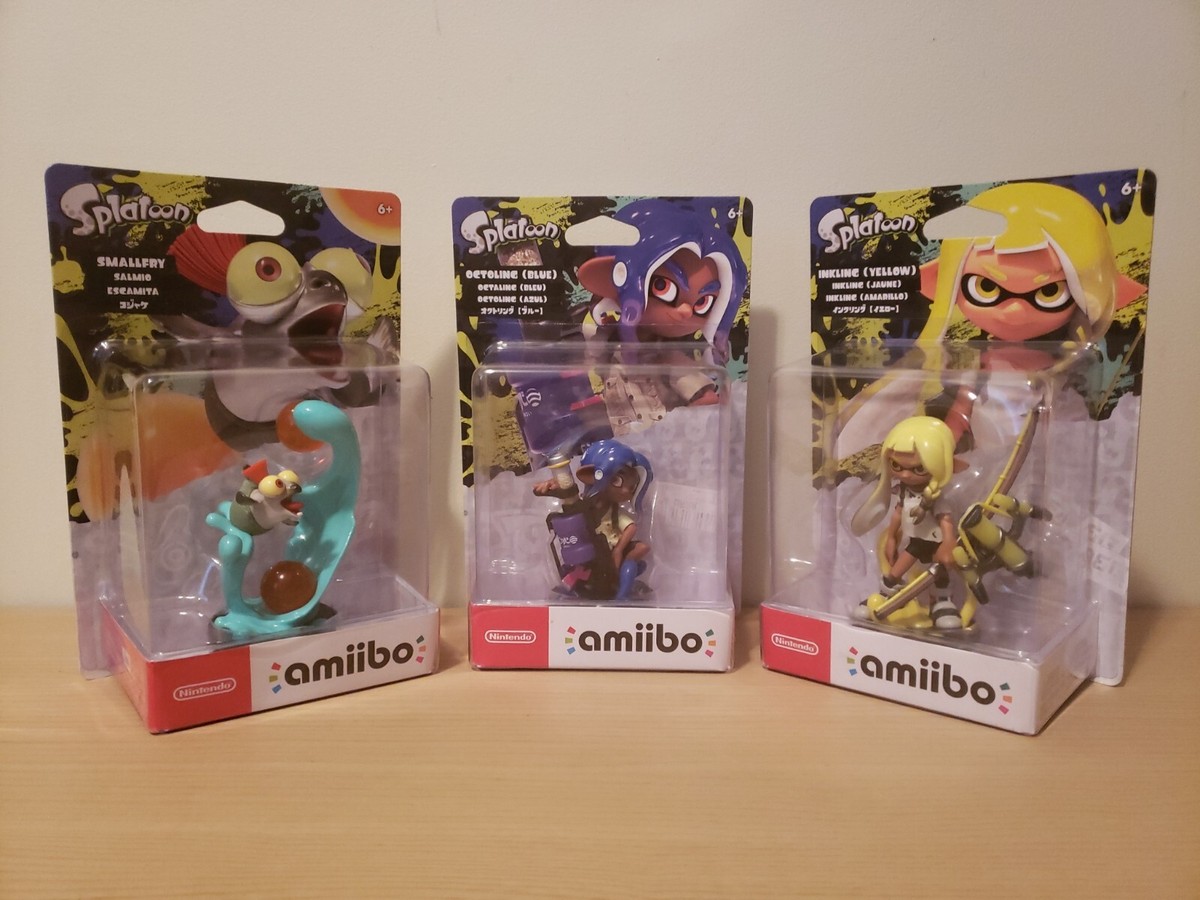 Splatoon 3 Three Amiibo Set - Yellow Inkling, Blue Octoling
