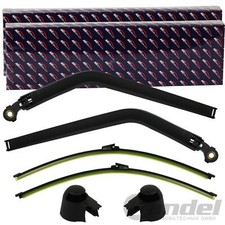 2x AIC SCHEIBENWISCHER + WISCHERARM HINTEN für VW T5 HECKTÜREN FLÜGELTÜREN