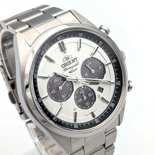 ORIENT Sport WV0041TX Chronograph Solar Watch NEO70's Panda Milky White From jp