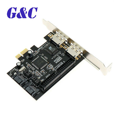 PCIe to 2x SATA2.0 + IDE 40pin + 2x ESATA Hard Disk Controller Adapter Raid Card