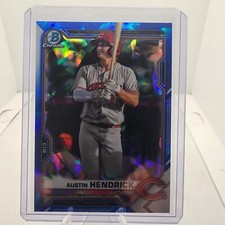 2021 Bowman Chrome Draft Sapphire Austin Hendrick