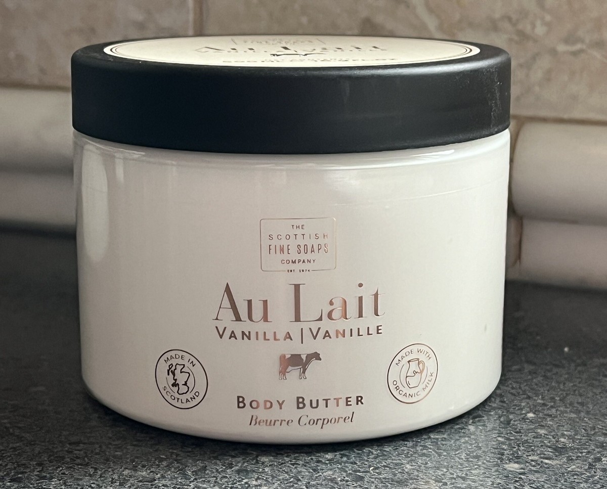 Scottish Fine Soaps Stückseife Au Lait 300g - Mit Hafermilch & Sheabutter, Luxuriöse Gästeseife