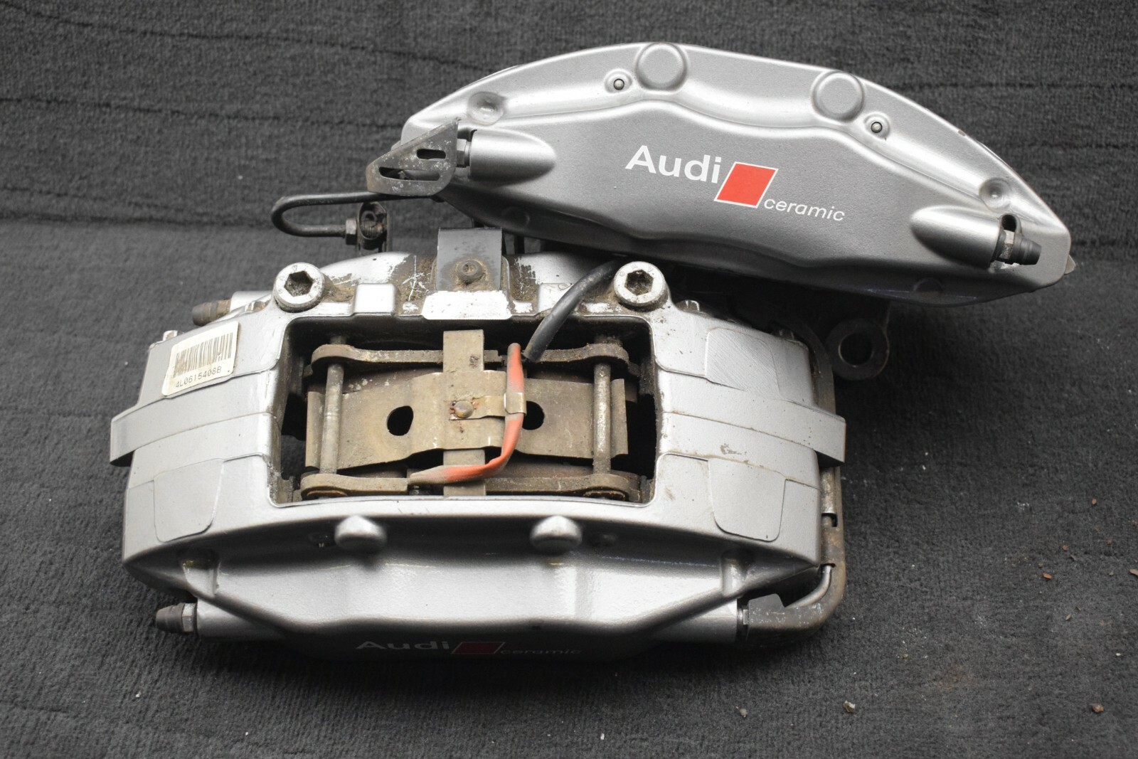 Audi Q7 4L V12 Rear Carbon Ceramic Brake Caliper set R+L 370X30MM 5/130 eBay