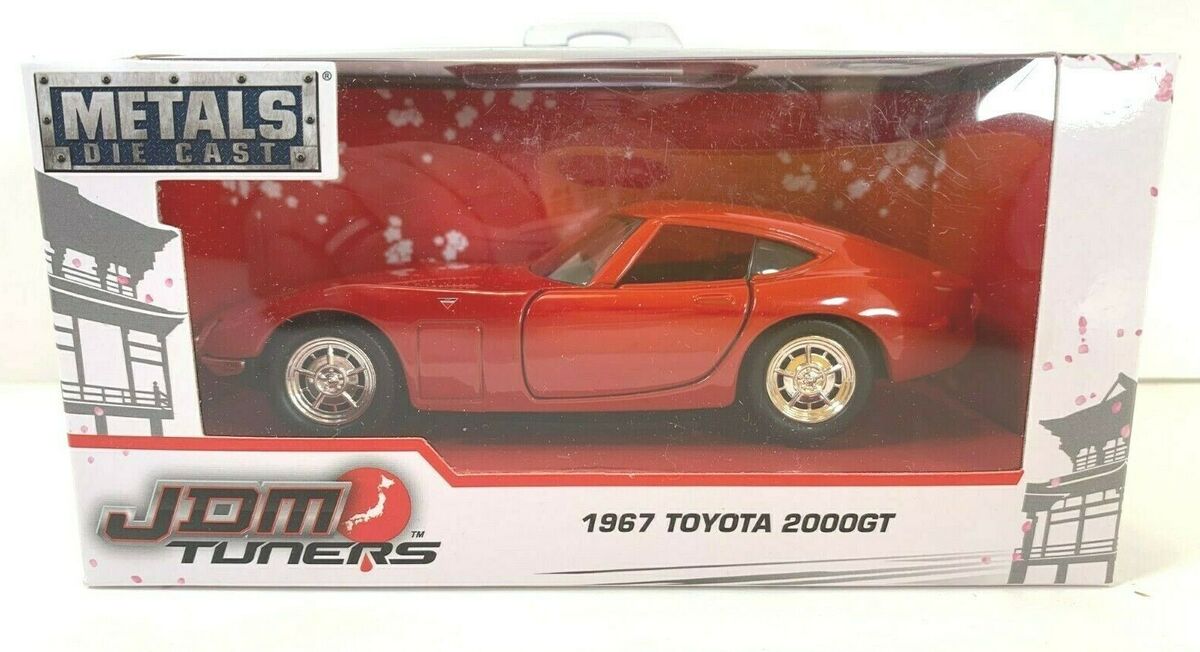 JADA 1967 TOYOTA 2000GT Red 1:32 NEW IN BOX DIECAST CAR New In Box JADA 1967 TOYOTA 2000GT Red 1:32 NEW IN BOX DIECAST CAR New In Box