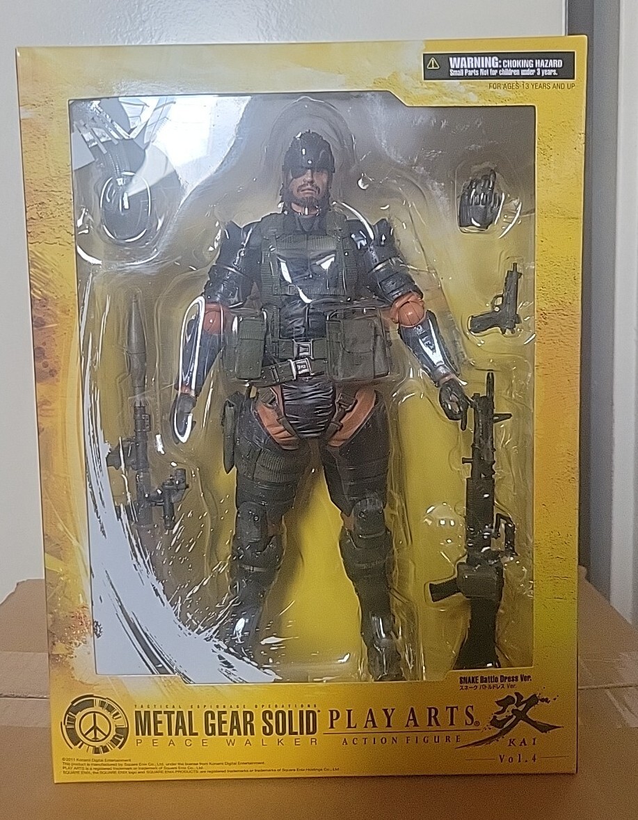L GEAR SOLID PLAY ARTS KAIバトルドレス Play Arts Kai Metal Gear Solid Peace Walker Snake Battle Dress