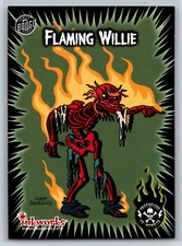 2001 Inkworks The Simpsons Mania Flaming Willie Treehouse of Horror #37