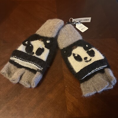 Coco + Carmen Women's Winter Convertible Gloves Panda