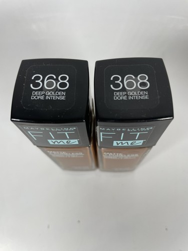 6 Maybelline Fit Me Matte + Poreless Liquid Foundation Makeup 368 Deep Golden - Picture 11 of 13