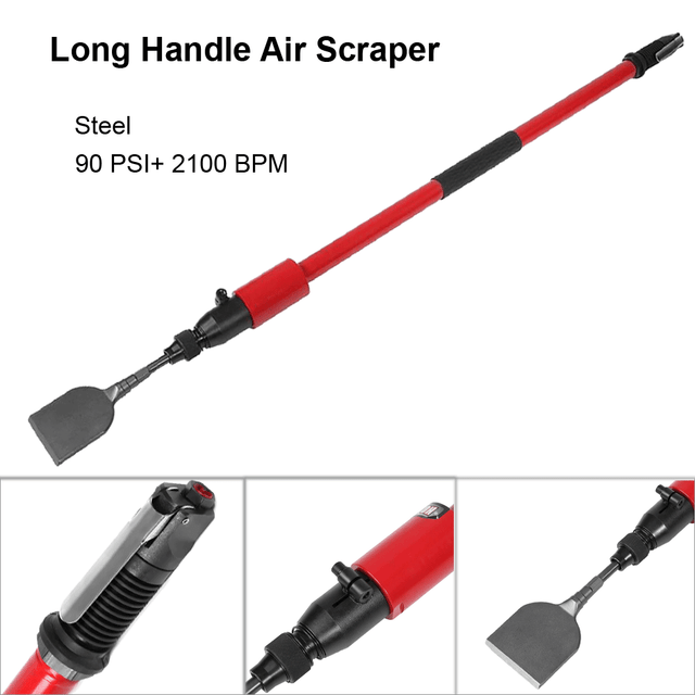 Long Reach Pneumatic Steel Scraper Cleaning Floors Glue Kitchen