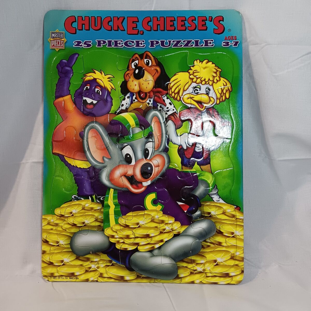 Chuck E. Cheese's 25 Piece Cardboard Inlay Puzzle by Chuck E. Cheese's 25 Piece Cardboard Inlay Puzzle by