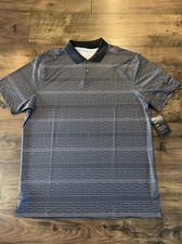 NIKE GOLF DRI-FIT BLACK WHITE POLO SHIRT MENS MEDIUM STANDARD FIT CK7134 010 NEW