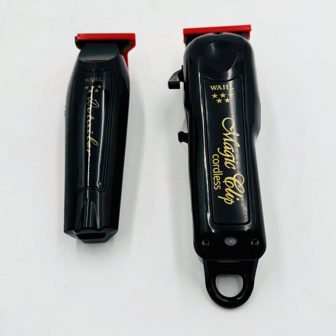 WAHL MagicClip Clipper&Detailer ブラック@❼x7 Wahl® 5-Star Cordless Black Barber Magic Clip Clipper & Detailer
