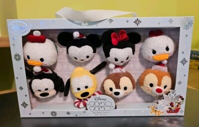 Disney Tsum Tsum Holiday Series Mickey Chip Dale Donald Pluto Goofy Plush Plüsch