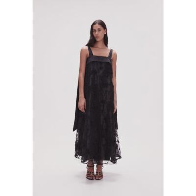 AJE Ursula Midi Dress black AU6/US2 | eBay