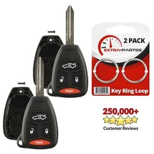 2 For 2005 2006 2007 Jeep Grand Cherokee Keyless Key Remote Fob Shell Case Pad