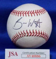 Brandon Woodruff JSA COA Autograph Major League OML Signed Baseball