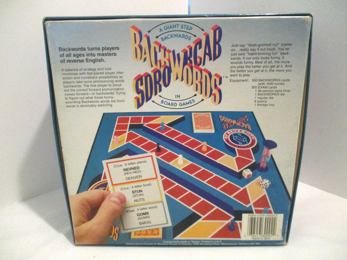 Vintage1988 Backwords Board Game - A Giant Step Backwards in Board Games