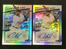 2020 Willi Castro Donruss Signature Series Blue #8 12/99 & Base Auto Lot