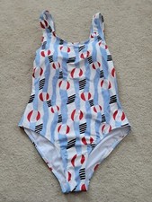Girls Snapper Rock Beach Bounce Sustainable Scoop Swimsuit Sz XL