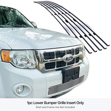 Fits 2008-2012 Ford Escape Lower Bumper Stainless Chrome Billet Grill Fits 2008-2012 Ford Escape Lower Bumper Stainless Chrome Billet Grill