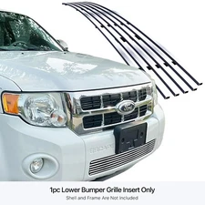 Fits 2008-2012 Ford Escape Lower Bumper Stainless Chrome Billet Grill
