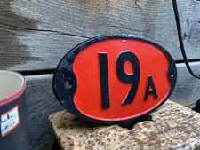 Vintage Cast Railway Locomotive Shed/Bridge Plate? The Royal Label Factory 18a 1