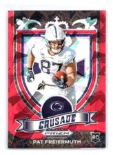 2021 Panini Prizm Draft Picks Collegiate #173 Pat Freiermuth Red Ice