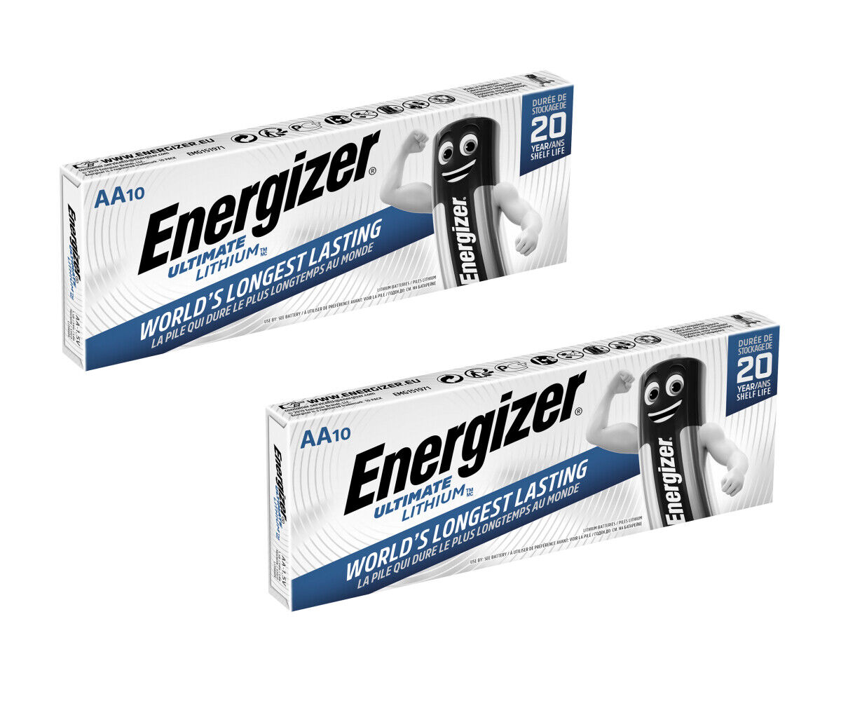 Thumbnail - 2x10er Pack-energizer Ultimate Lithium Aa-mignon Batterie L91 Lr06