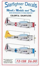 Starfighter Decals 72138 x 1/72 Colorful Dauntless