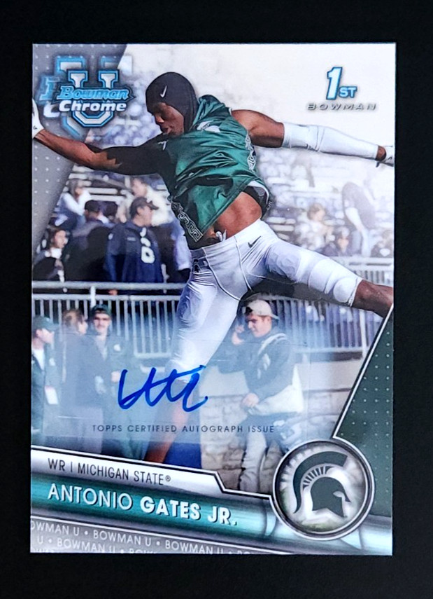 2023 Topps Bowman Chrome U Antonio Gates Jr. 1st Bowman Auto #174