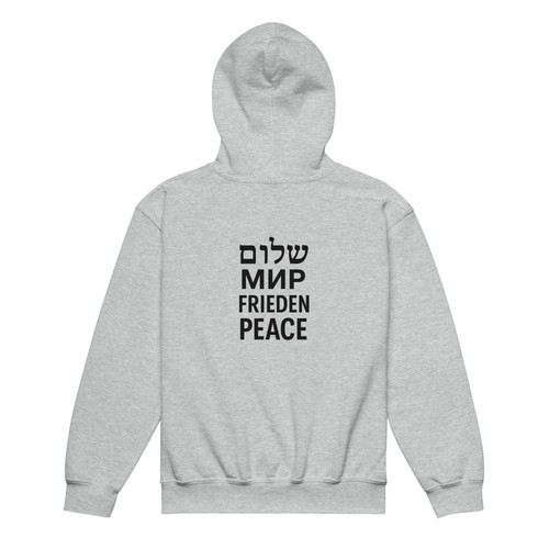 no war #01 Youth heavy blend hoodie - Picture 3 of 14