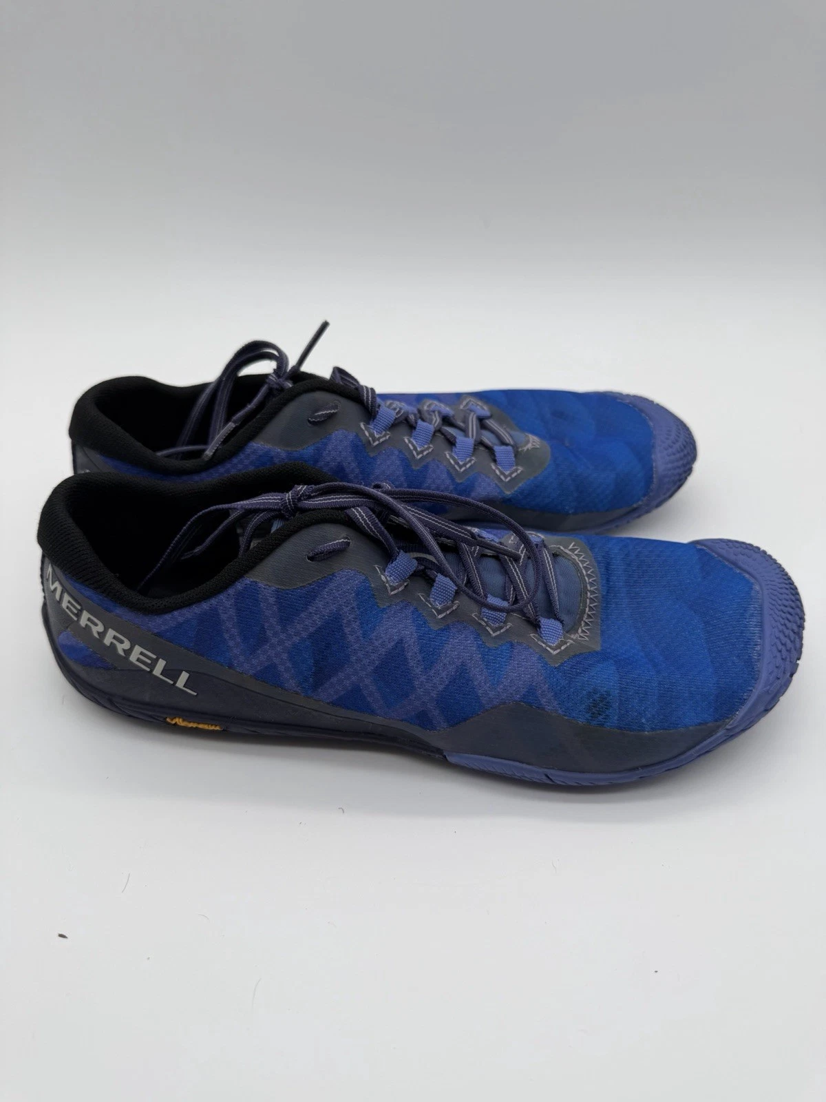 Merrell Vapor Glove 3 Barefoot Minimalist Trail Running Shoes Blue Women’s 8.5