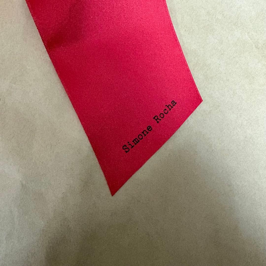 Simone Rocha H&M Red Ribbon Barrette Hair Accessory Used thumbnail 11