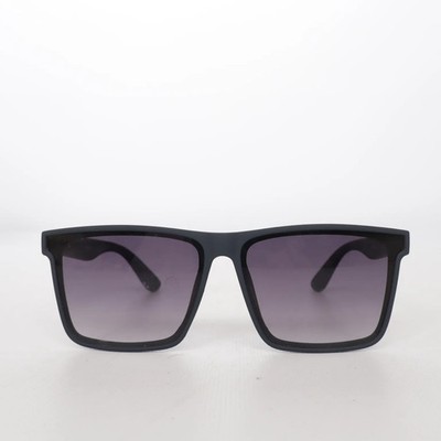 Sonnenbrille, Rechteckig, Schwarz, Herren #J4U