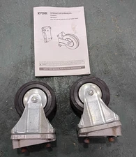 Ryobi BT3100 Table Saw Stand Caster Wheels w/ wedges also fits BT3000 w/ Manual
