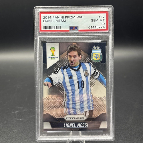 Lionel Messi 2014 Panini Prizm World Cup Argentina PSA 10