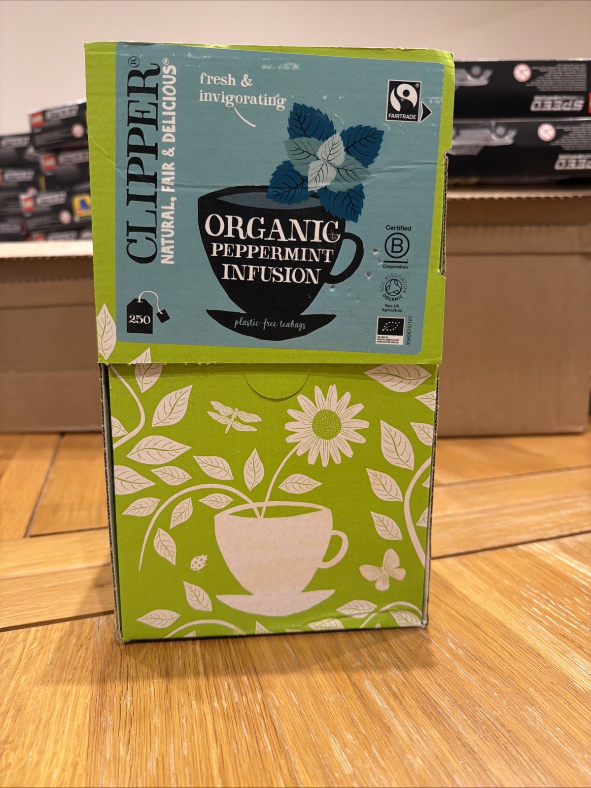 Clipper Organic Peppermint Tea Bags | 250 Individually Wrapped Infusion Teabags