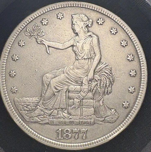1877-S Trade Dollar - Strong Detail - Better Date Silver US Type Coin