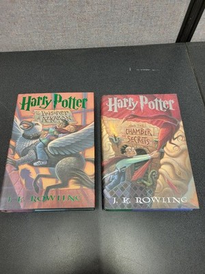 (2) Harry Potter Hardcover(s) (1999) Chamber of Secrets & Prisoner of Azkaban