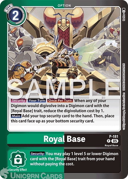 P-181 Royal Base : Promo Alternative Art Digimon Card : LM07: Limited Card Pack