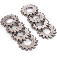 8Pcs Involute Gear Cutters DP8 DP10 Dp16 DP20 DP22 PA14-1/2 HSS 8H Set No1-8