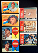 Lot of 7 - 1960 Topps Baseball Cards - World Series, Rookies & Topps All Stars!