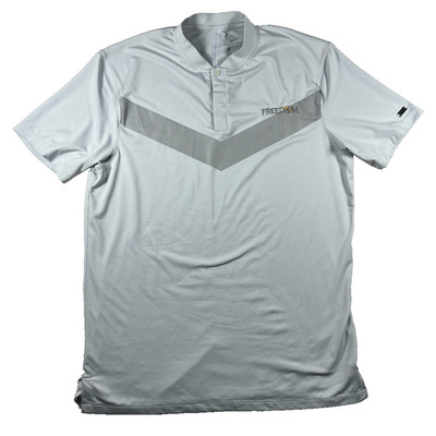 Nike Tiger Woods Golf Shirt Blade Collar Mens M Sail Cream Dri-FIT