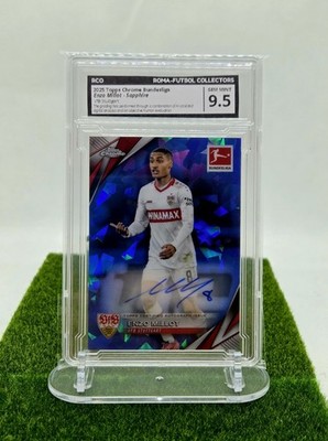Enzo Millot Auto Sapphire Topps Chrome Bundesliga 2025