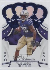 2020 Panini Chronicles Draft Picks Crown Royale Mirror Blue Salvon Ahmed #22 d4e