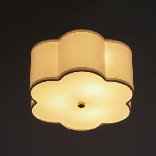 Modern Ceiling Light Drum Shade Flower Chandelier Flush Mount Pendant Lamp NEW - Picture 6 of 18