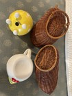 Cute Set Of Four Chicken Decor Accessories Farmcore — photo 3