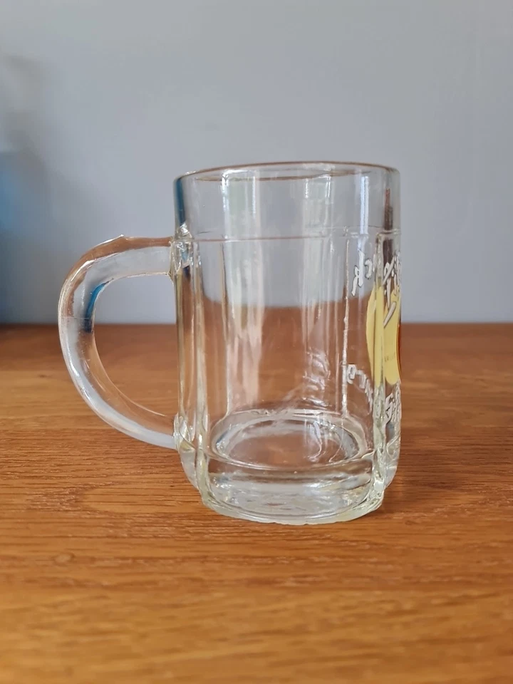 Ancien Verre À Bière Émaillé Chope TIGRE BOCK STRASBOURG  - Photo 4/4