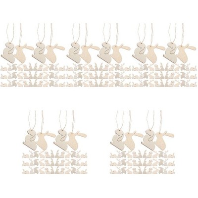 5 Pieces Unfertige Holzausschnitte Eier Zum Dekorieren Holzanhänger