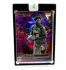 Joel Embiid 2020-2021 Encased Panini Flux Titan Purple Prizm #/38 SEALED